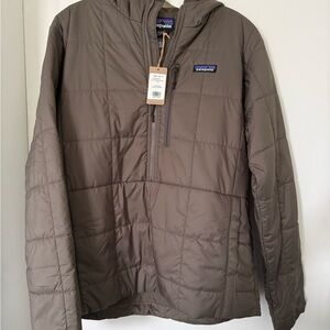 Patagonia Light Gust Hooded Insulated Pullover Marlow Brown
